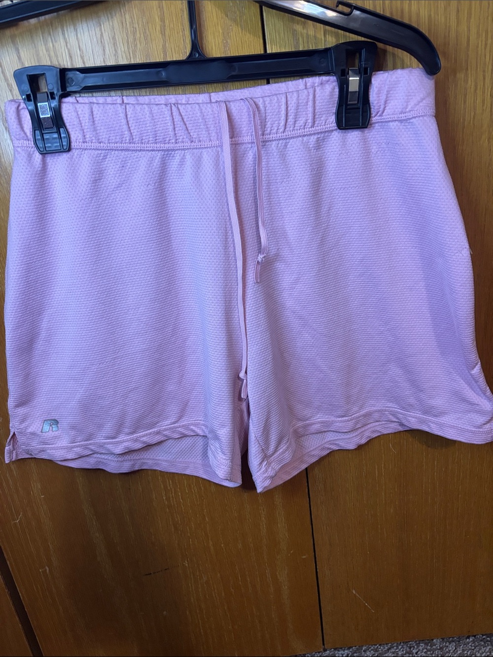 Short for Women’s light pink Russell athletic women’s size M dri-power.